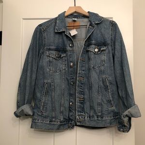 H&M distressed jean jacket